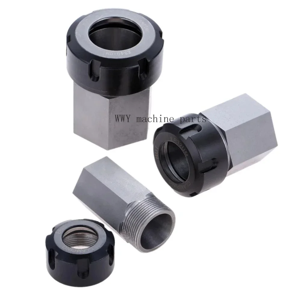 ER40 ER32 ER25 Square Collet Chuck Holder Mayitr Block For Lathe Engraving Machine Spring Chuck Collet Holder Hex ER32 ER40