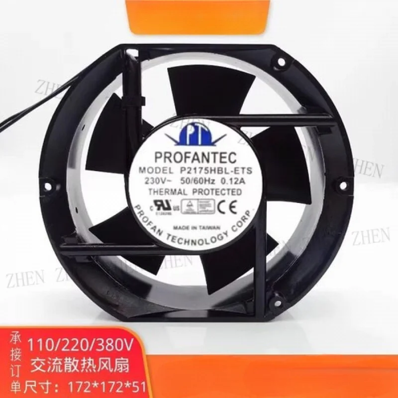 

Y FOR PROFANTEC P2175HBL-ETS 17251 AC220V 0.12A Inverter Axial Cooling Fan