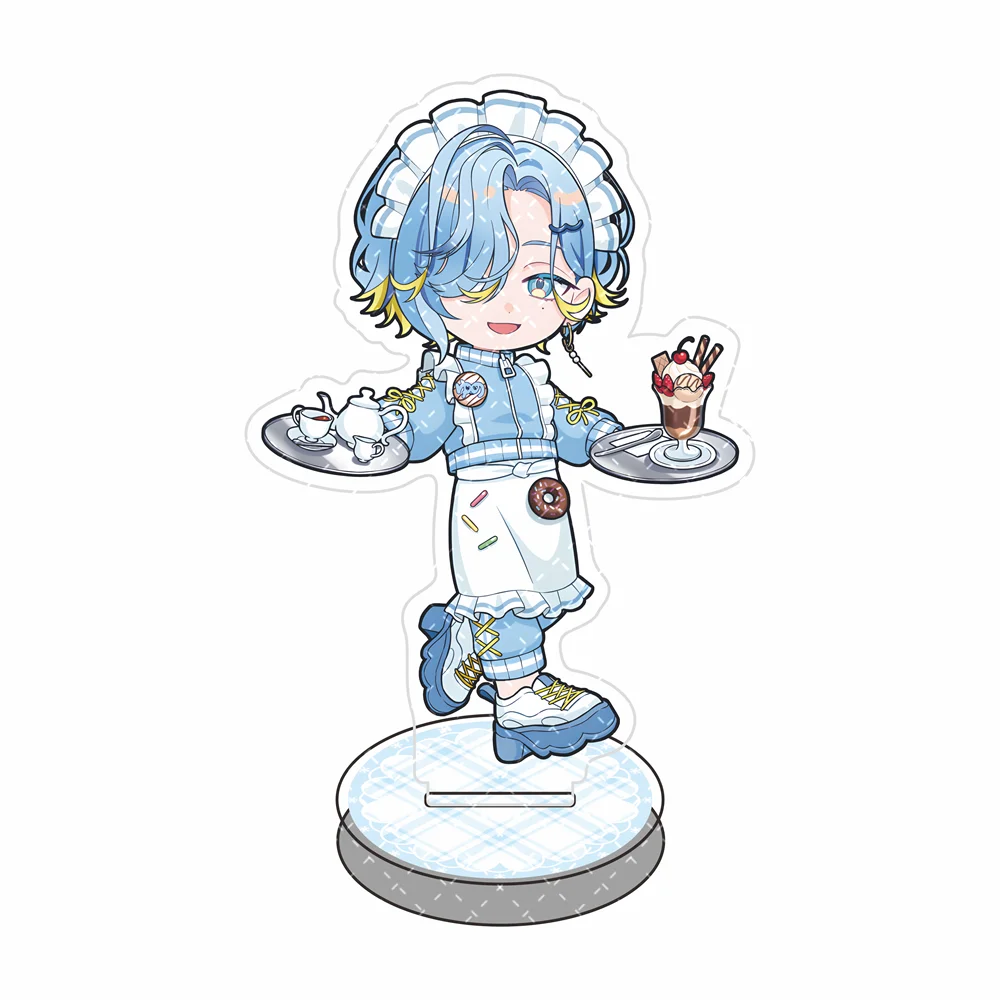 Nijisanji Q Version Anime Acrylic Stand Figure 10cm Tabletop Decor Model Plate Keychain Cute Character Collectible Gift for Fans