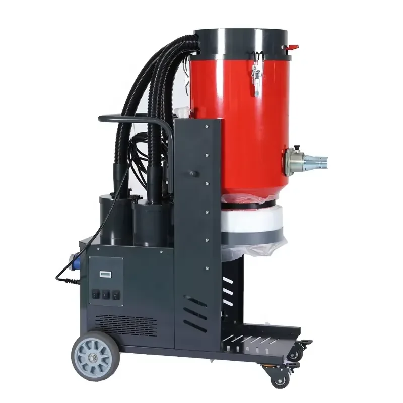 China Filter Concrete Wet Heavy Vacuum Cleaner Industrial Dust Extractor with Pre-separator Single Phase