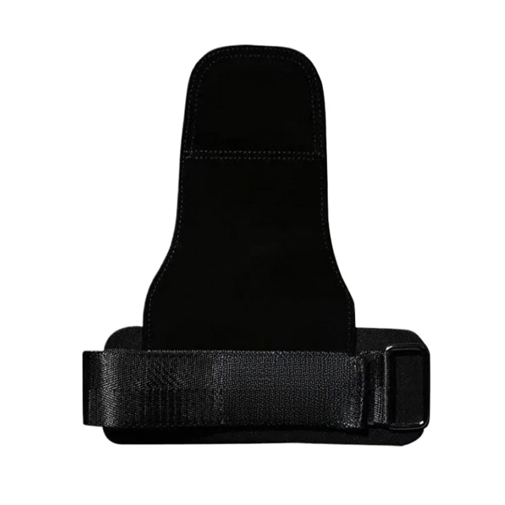 Double Layer PU Leather Gloves Wrist Strap Cowhide Palm Gym Training Gloves Grip Pads Anti-Skid Deadlift Gloves