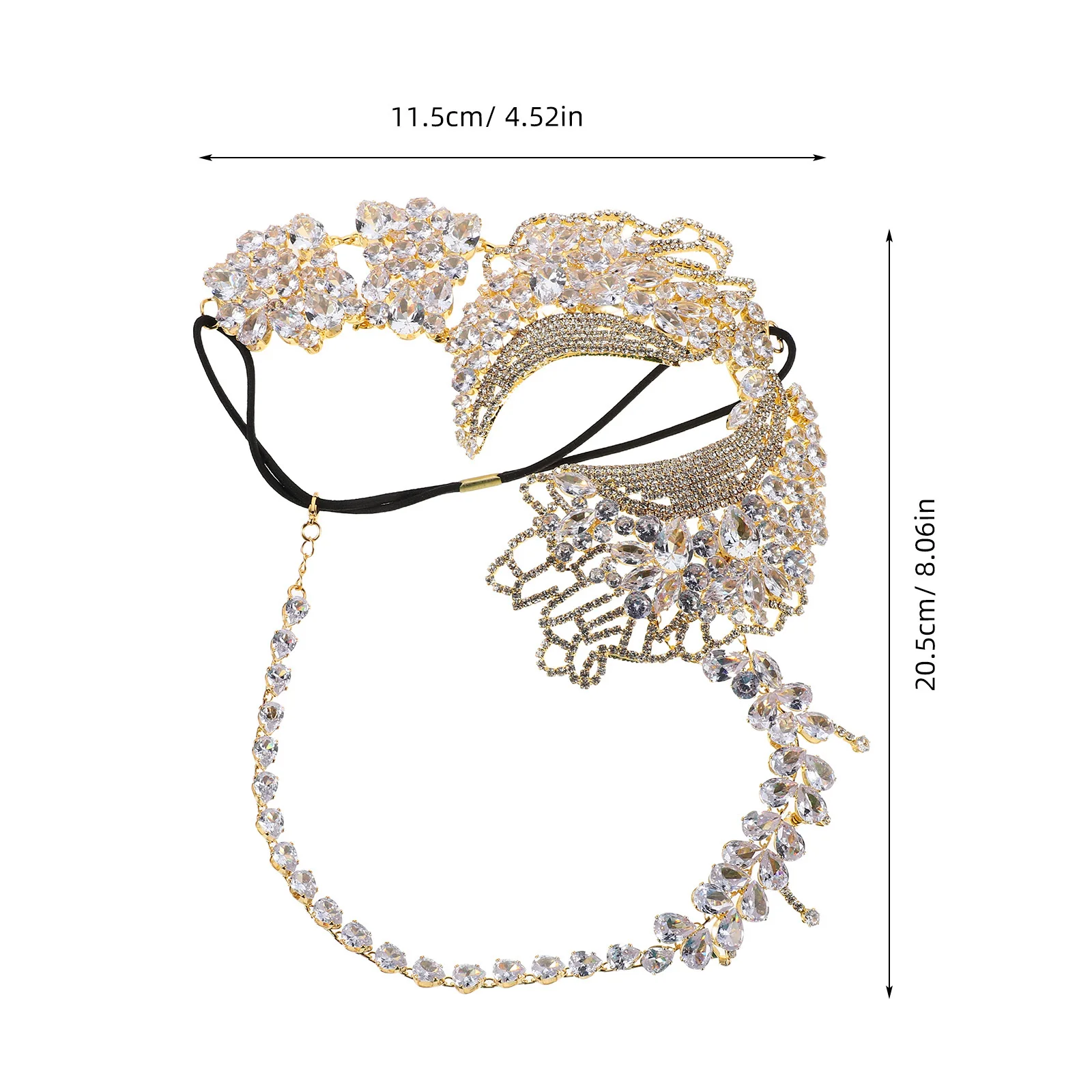 Shiny Rhinestone Masquerade Mask for Women Stylish Venetian Party Mask Glow in Dark Events Comfortable Fit Long Wear Festive
