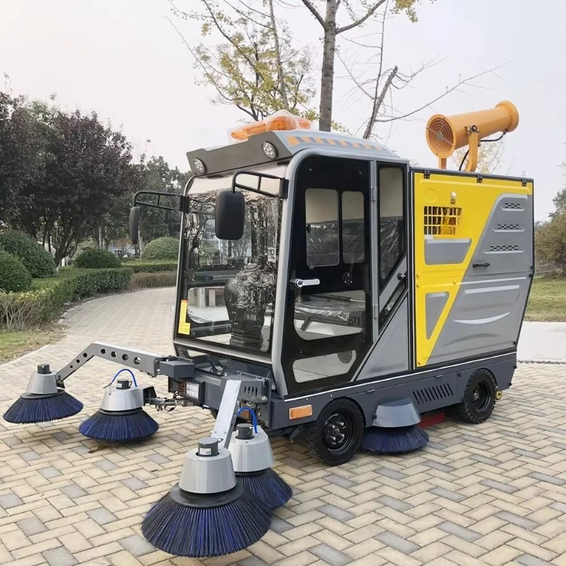Multifunctional Electric Driving Sweeper Integrated Sweeping Dust Collection Machine for Street Community Green Space