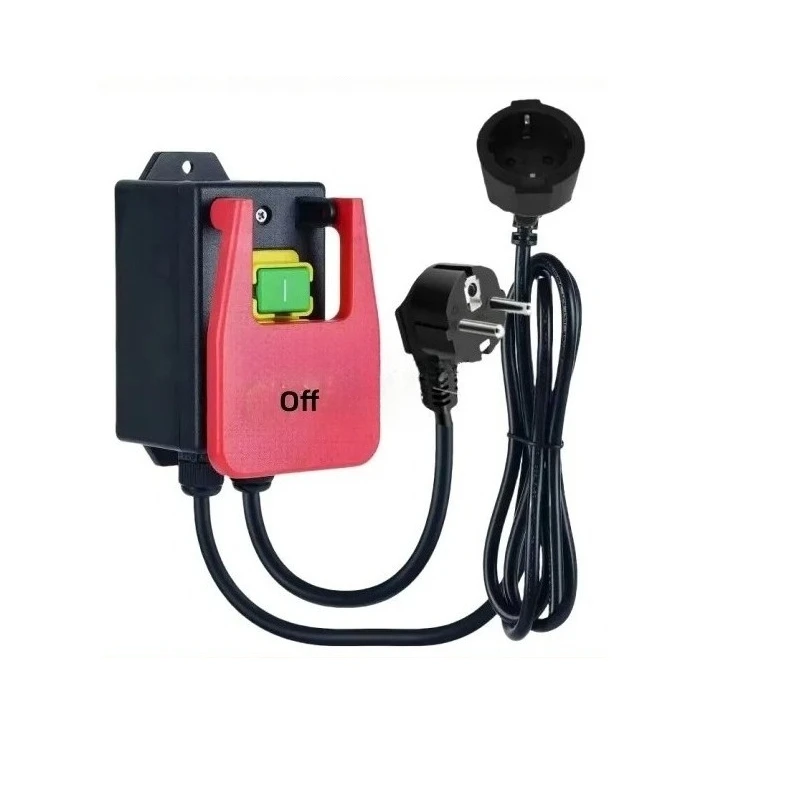for KJD17B/YH02-A with wire combination emergency button electromagnetic switch 250V16A power tool safety switch