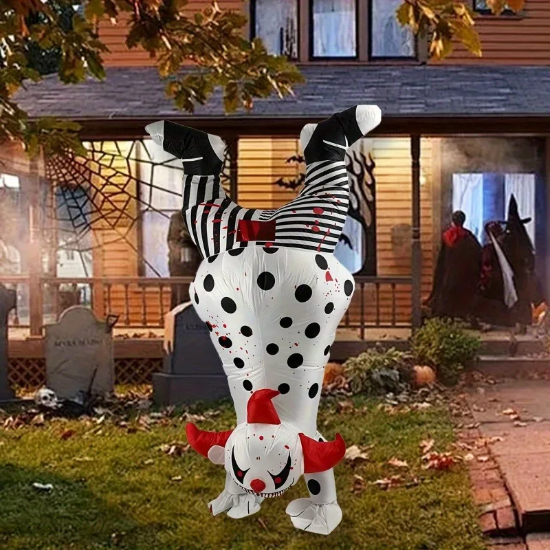 مجموعة أزياء المهرج القابلة للنفخ لعروض مسرح عيد الشكر في عيد الهالوين