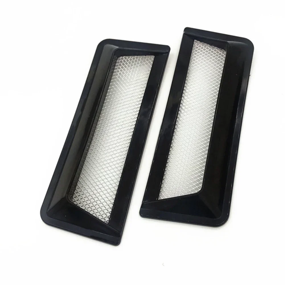 For Car Bonnet Vent Hood 2PCS Air Intake Cover Set With Scratch Resistant Waterproof Plastic For Enhanced Engine Airflow