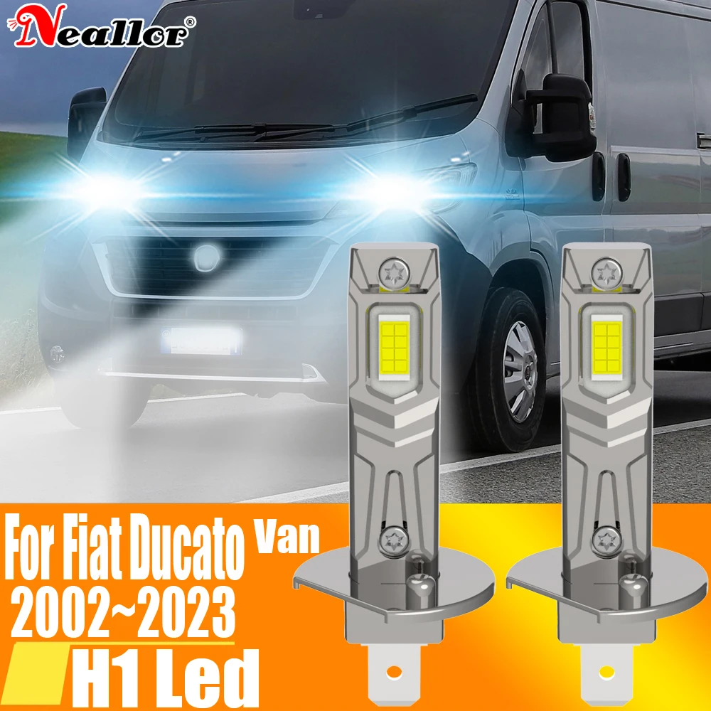 2x h1 LED-Licht Canbus Glühbirne Auto Scheinwerfer Hoch leistung Auto Nebel Diode Moto Fahr lampe 12V 55W für Fiat Ducato 2002 ~ 2023