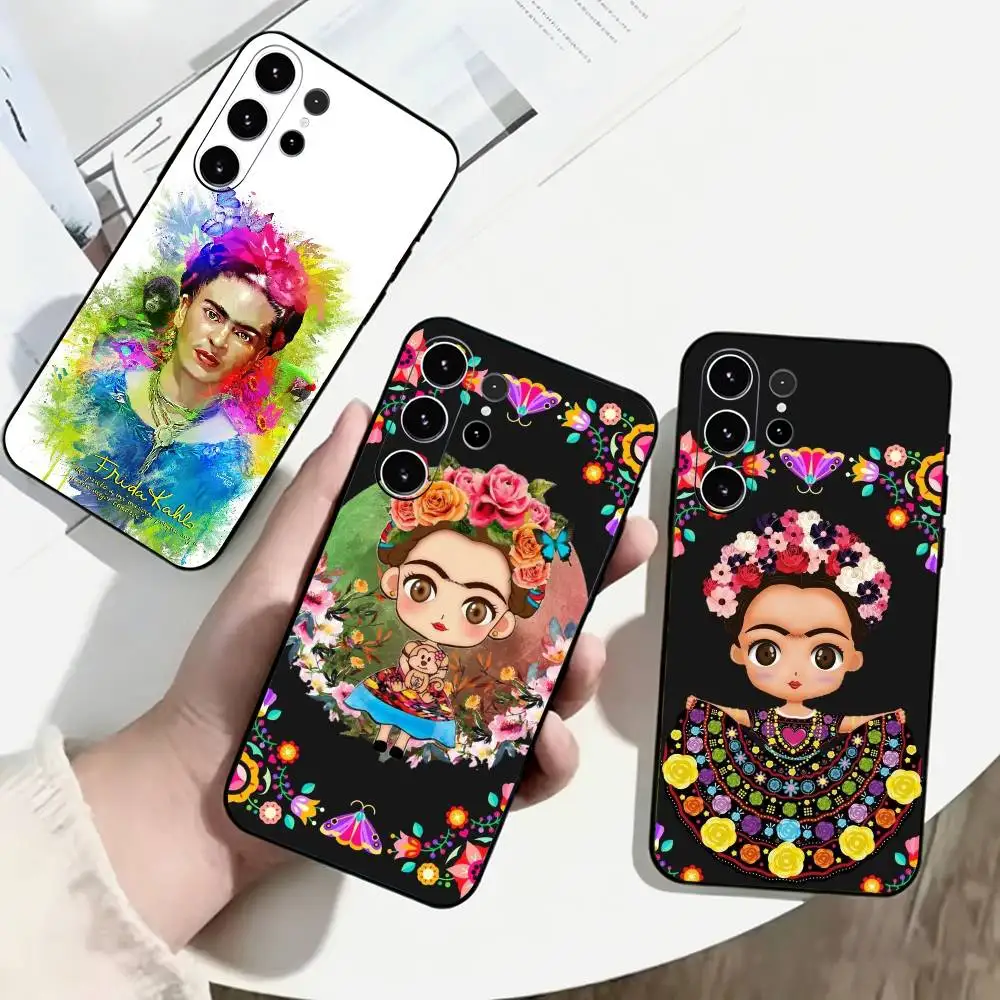 Fridas Kahlo Es A-Artist Phone Case For Samsung S25,S24,S21,S22,S23,S30,Ultra,S20,Plus,Fe,Lite,Note,10,Black Cover
