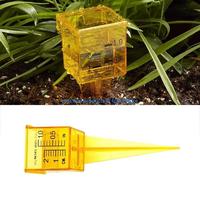 77JB Water Measuring Tool Bright Yellow Rain Gauge/Sprinkler Gauge Wide Mouth 10 Pack