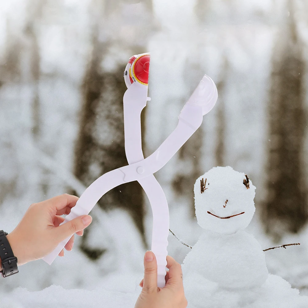 

3pcs Clamps Creative Snowman Shape Maker Winter Outdoor Nonslip Handle Portable Play Snow Sand Kids Plastic Clips Tools