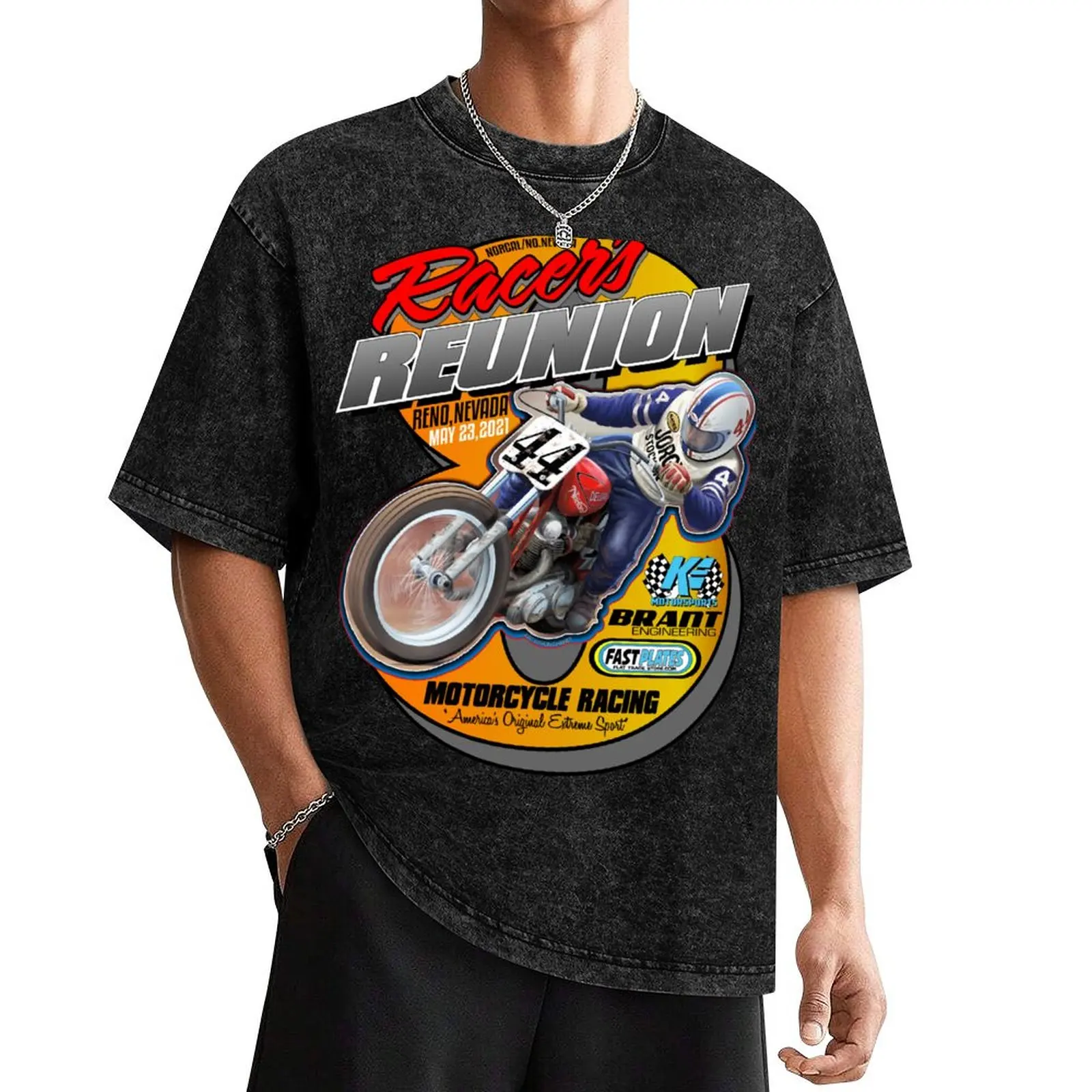 Racers Reunion 2021 Reno Nev T-Shirt quick drying cute clothes vintage t shirts Men's t-shirts