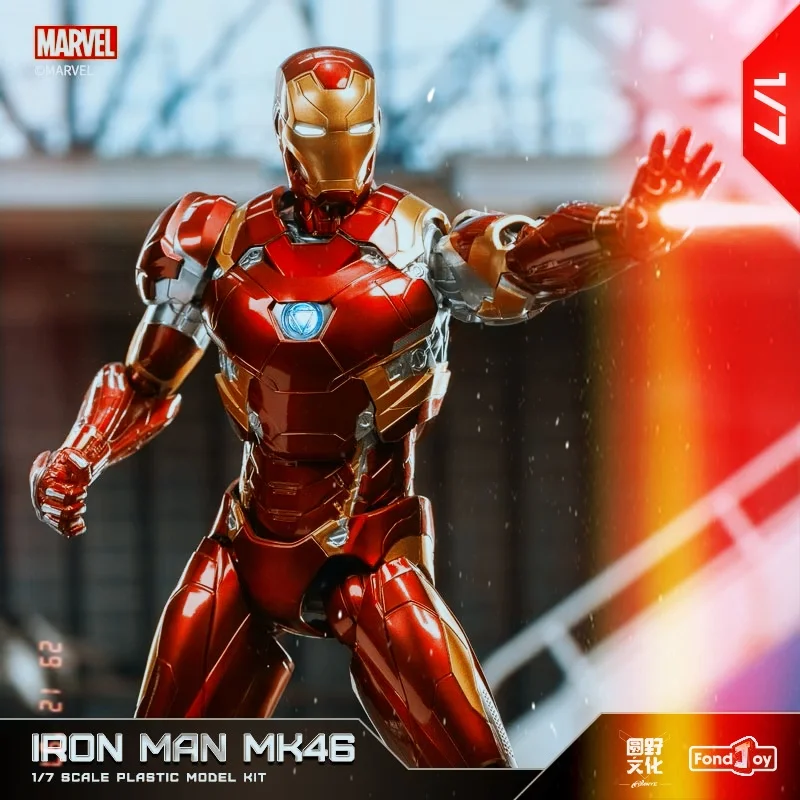 

Fondjoy Iron Man Mk46 Series Figurine Assembly Action Doll Exquisite Desktop Cool Model Decoration Boy Like Festival Wish Gifts