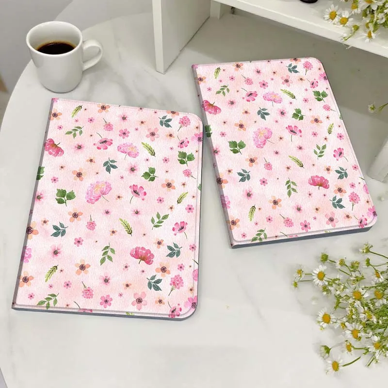 

Pink Floral Pattern Design Case For Honor MediaPad MatePad 6 7 X8 M5 M6 V6 V7 T5 T10 T10s 10 11 SE C5e X8a Pro Lite Tablet