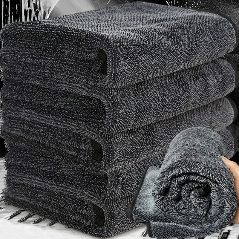 1/5pcs Microfiber Twist Car Wash Towel Professional Car Cleaning Drying Cloth Towels for Cars Washing Polishing Waxing Detailing