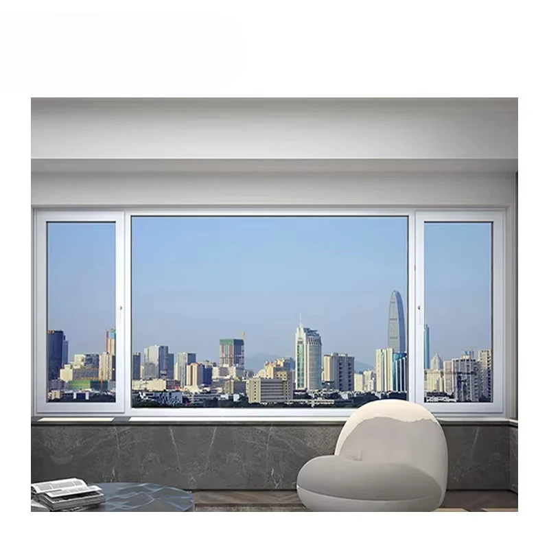 

China Supplier's Modern Double Toughened Glass Aluminium Tilt and Turn Window with French Hardware Swing Open Style for Hotels