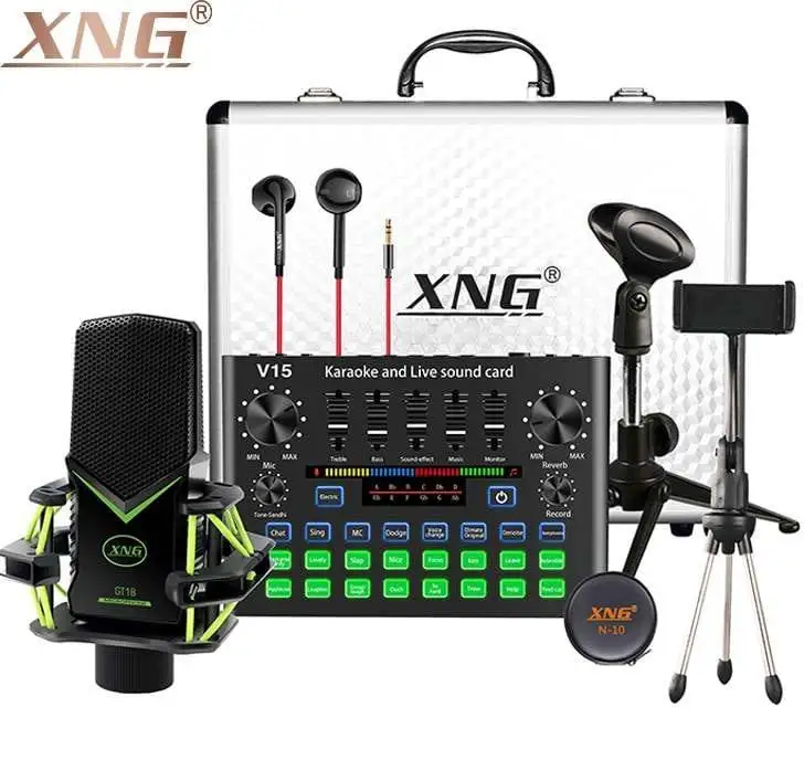 

2025 Brand New Wired Usb Condenser Microphone With High Quality sound card