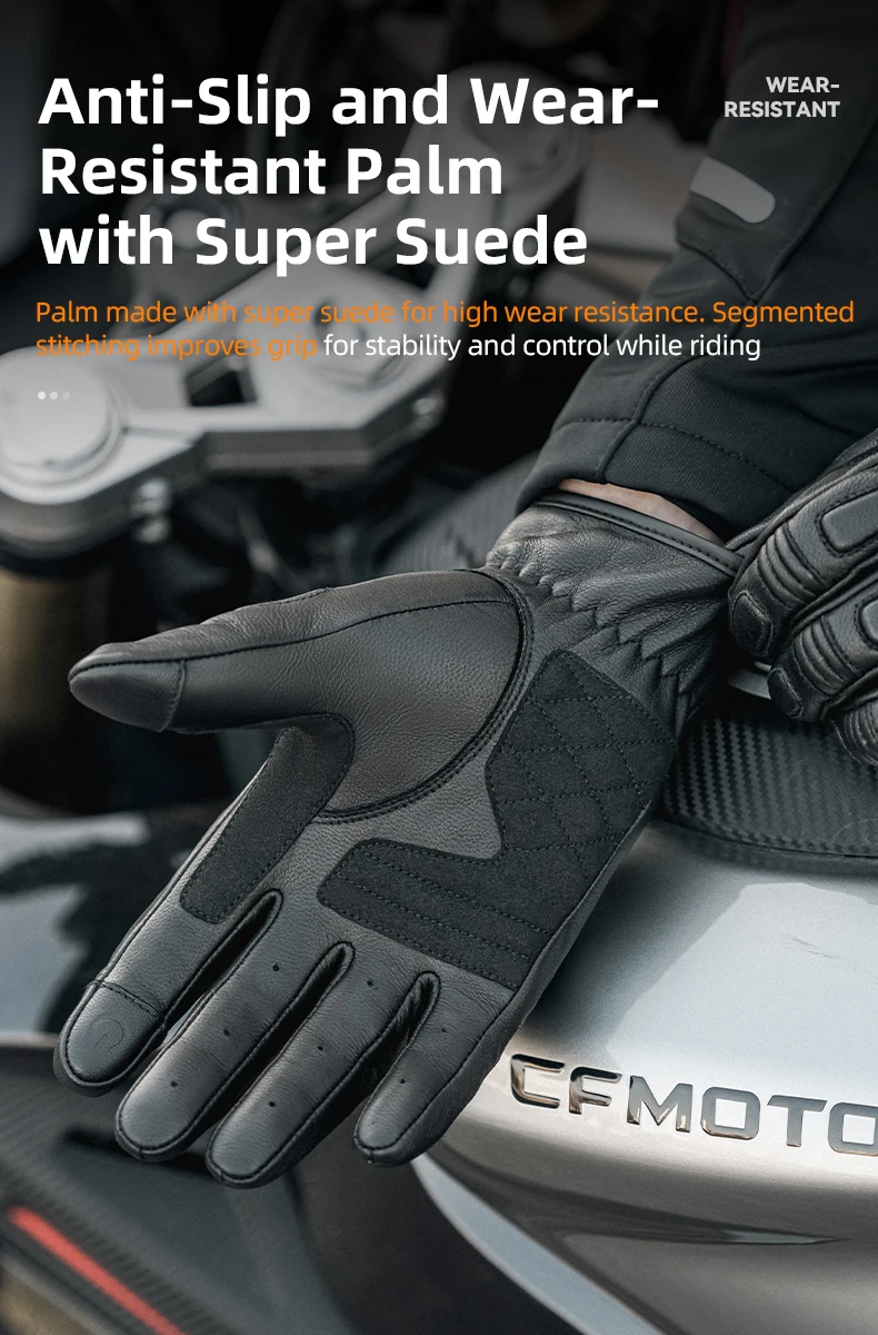 ROCKBROS Handschuhe, Vollfinger-Rennhandschuhe, Motorrad-Taktikhandschuhe, Touchscreen, Outdoor-Sport, Schutz, Radfahren, Fahrradhandschuhe – Detail 8