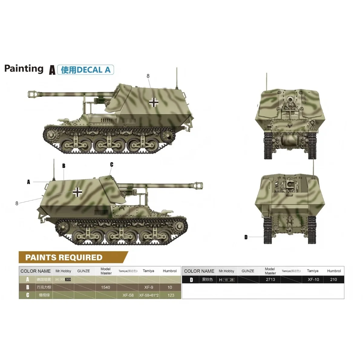Zimi 35075 1/35 75mm マルダー I 対戦車砲 & 50T SSy45 フラットカートレーラー (2 in1) キット組立プラスチックモデルキット