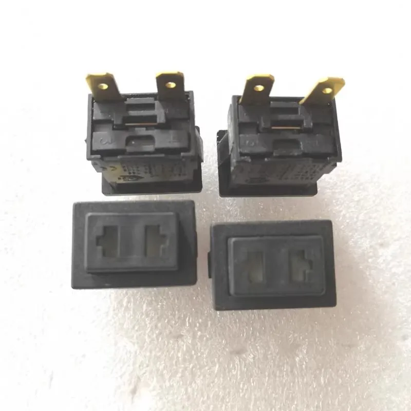1~5PCS/LOT Square self-locking button switch with 2 pins T85 16A power button switch for vacuum cleaner