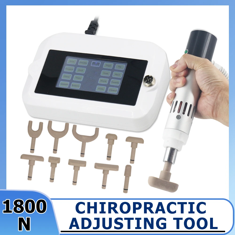 New Electric Chiropractic Therapy Machine Spinal Correction Gun 1800N Physiotherapy Body Spinal Correction Adjustment Tool