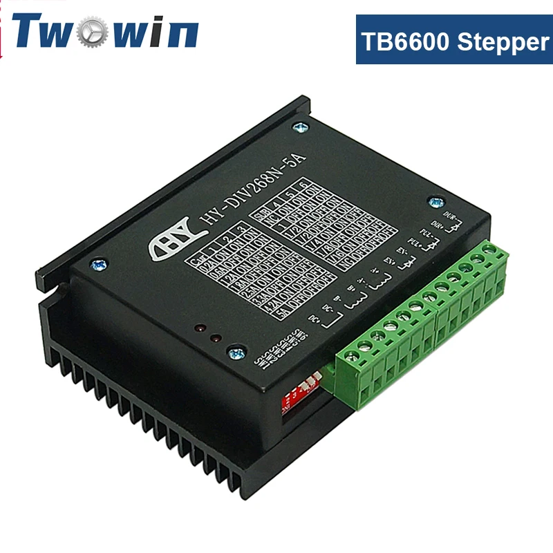 TWOWIN TB6600 Stepper Motor Driver 0.2-5A CNC Controller Nema 17,23,5A Motor CNC Router Engraving Machine Kit For 3D Printer