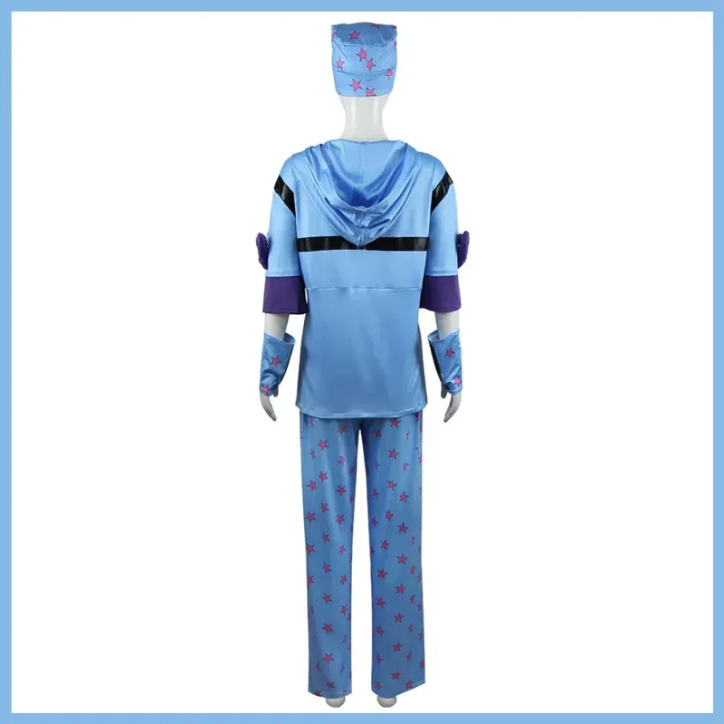DY20Jonathan Joestar Косплей Аниме Невероятные приключения ДжоДжо Костюм Парик Стальной шар Бег Синяя униформа Мужчина Женщина Карнавальный костюм для вечеринки