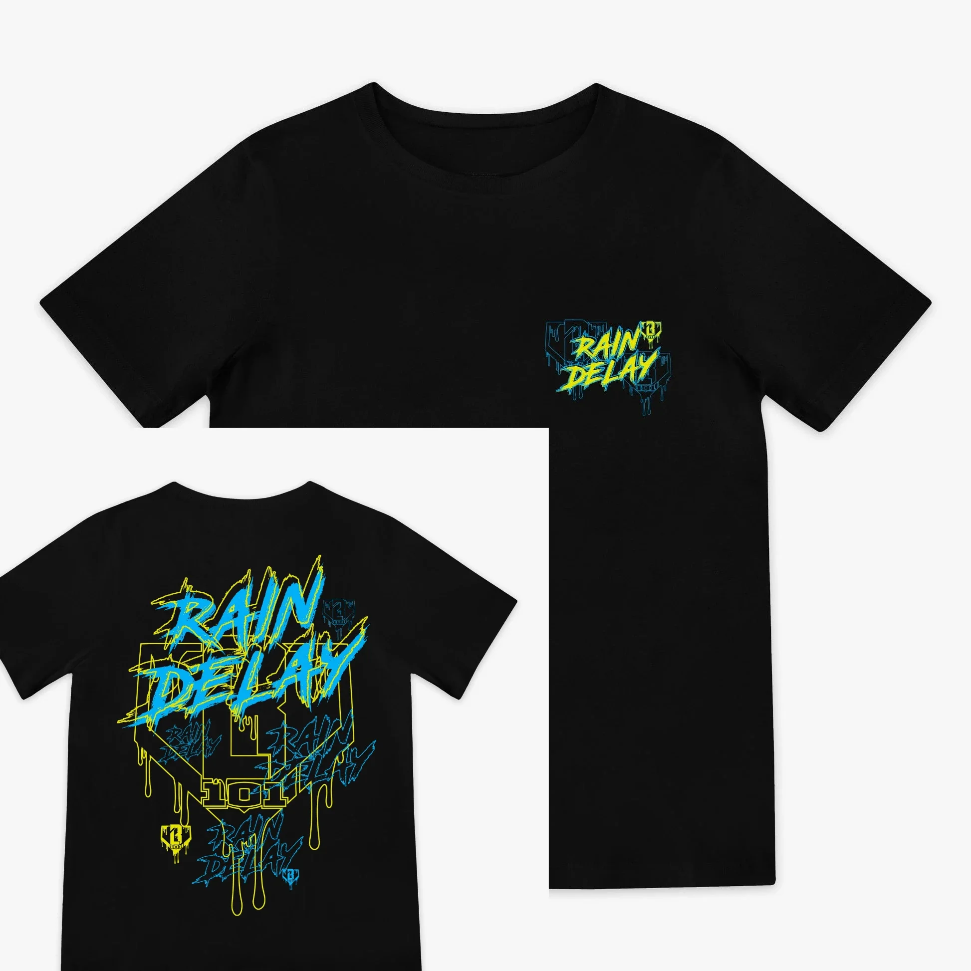 

Men's Baseball Lifestyle Rain Delay Youth T-shirt Printed Cotton T-shirt Breathable Loose Sweat Absorbing Fashion T-shirt