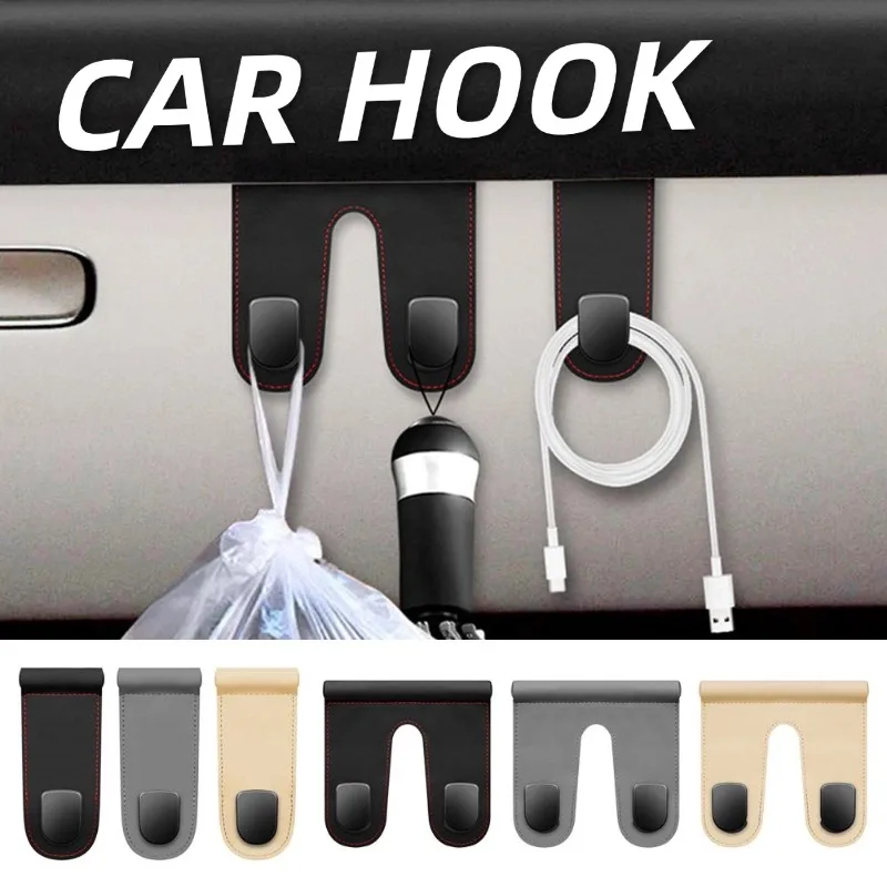 Car Glove Box Hook Heavy Duty Purse Hanger Passenger Storage Organizer Multi-Functional Interior Accessories