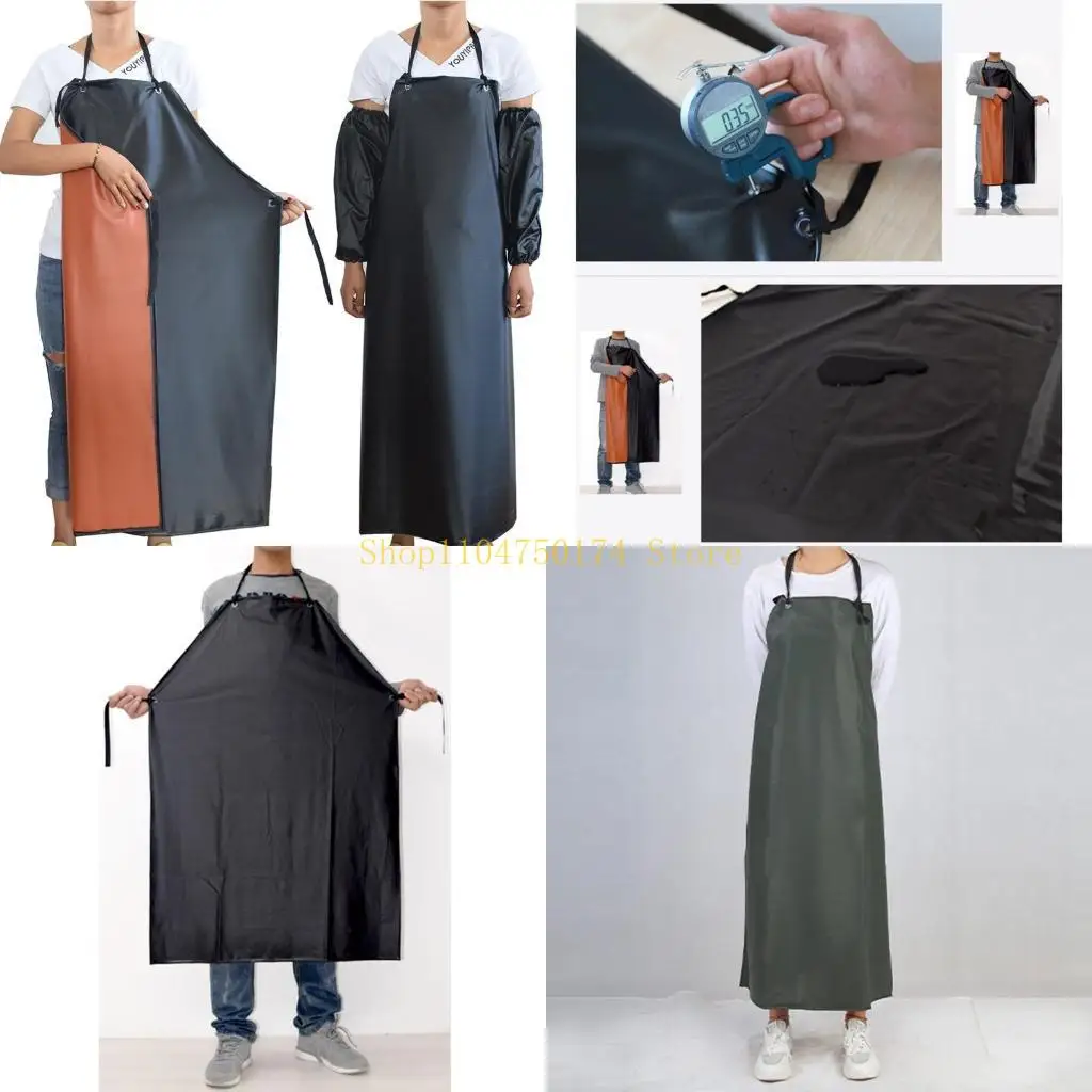 

Waterproof Apron Resistant for Extra Long Aprons with Adjustable Bib for Dishwashing Lab Work Butcher Cleaning top sale