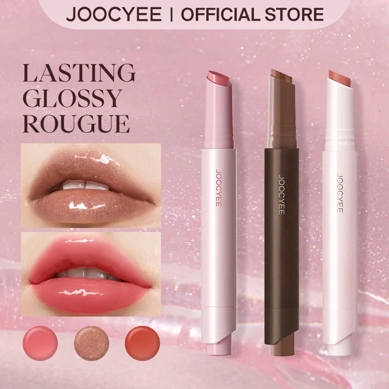 JOOCYEE Lasting Glossy Rouge High-Shine Mirror Finish Solid Lipstick Long-Lasting Hydrating L