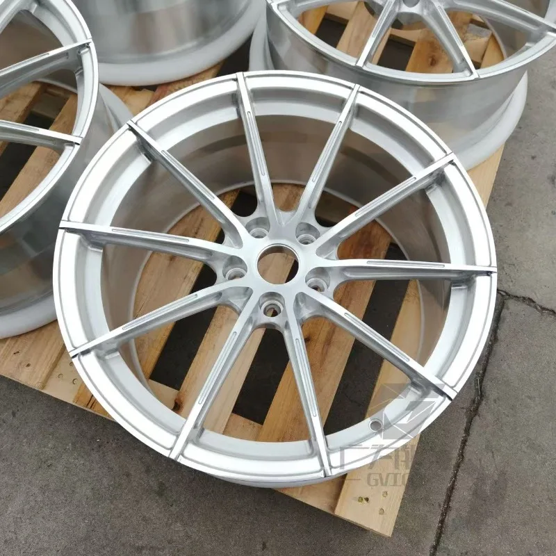 20*10 Inch Brushed Silver Forged Wheel Rims 6061-T6 Aviation Aluminum Fixed PCD New Aftermarket Auto Parts