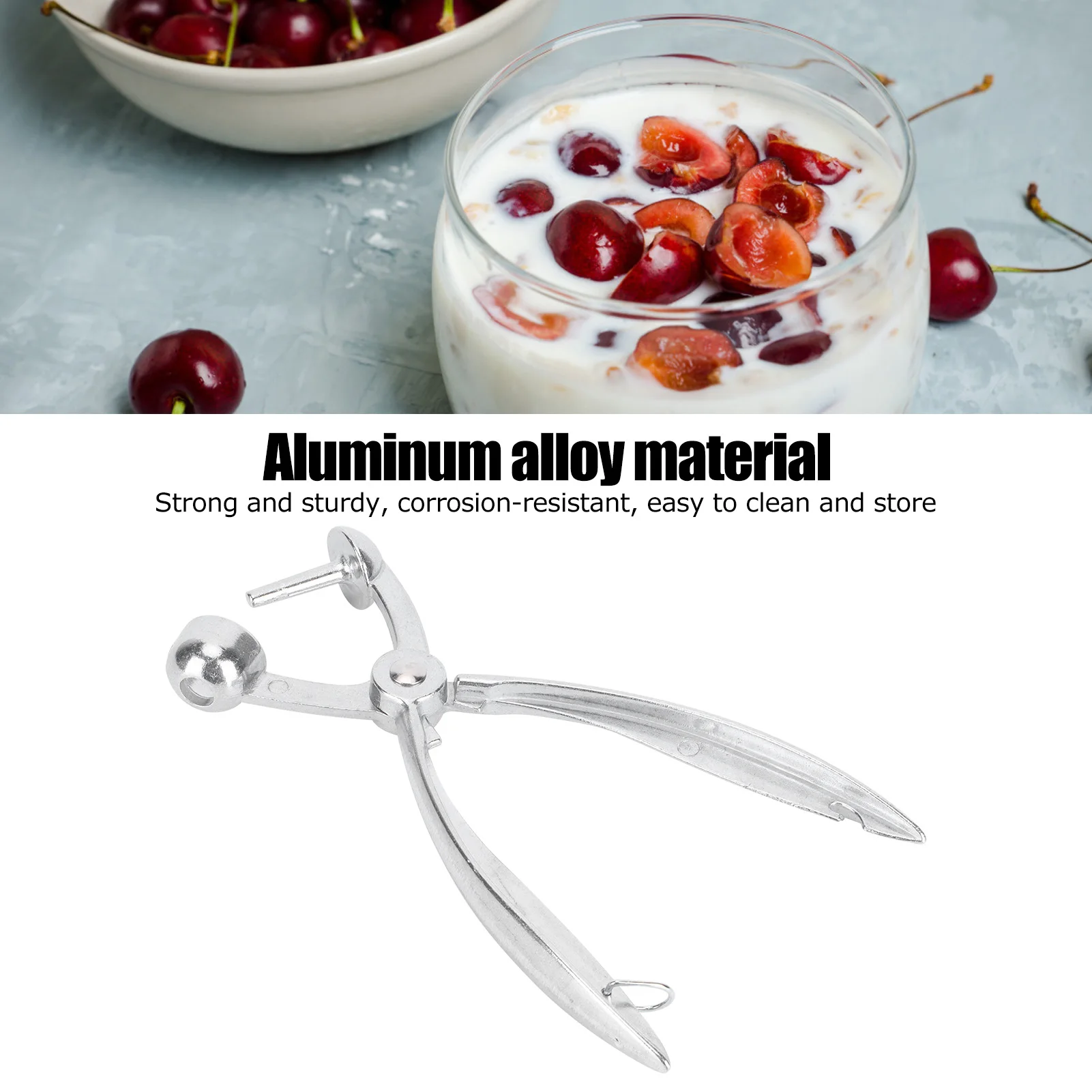 Cherry Pitter Kitchen Gadget Seed Pitter Tool Cherry Seed Remover Pitter Aluminum Alloy Olive  Remover Tool Kitchen Utensils