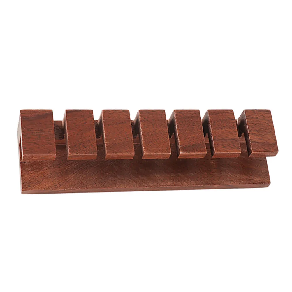 Wooden Cable Holder Clip with Strong Adhesive Pad – Cable Organizer for TV, Computer, USB & Network Cables