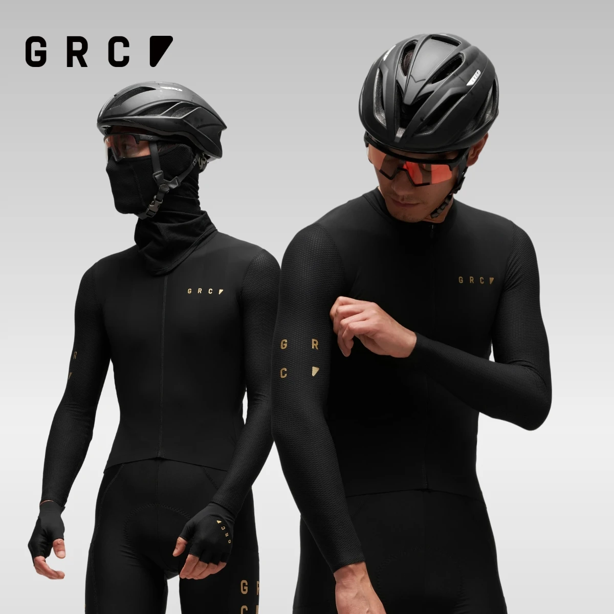 GRC Cycling Apparel Gold Label Long Sleeve Jersey LS Jersey Unisex Cycling Team Race Training Outdoor Sports