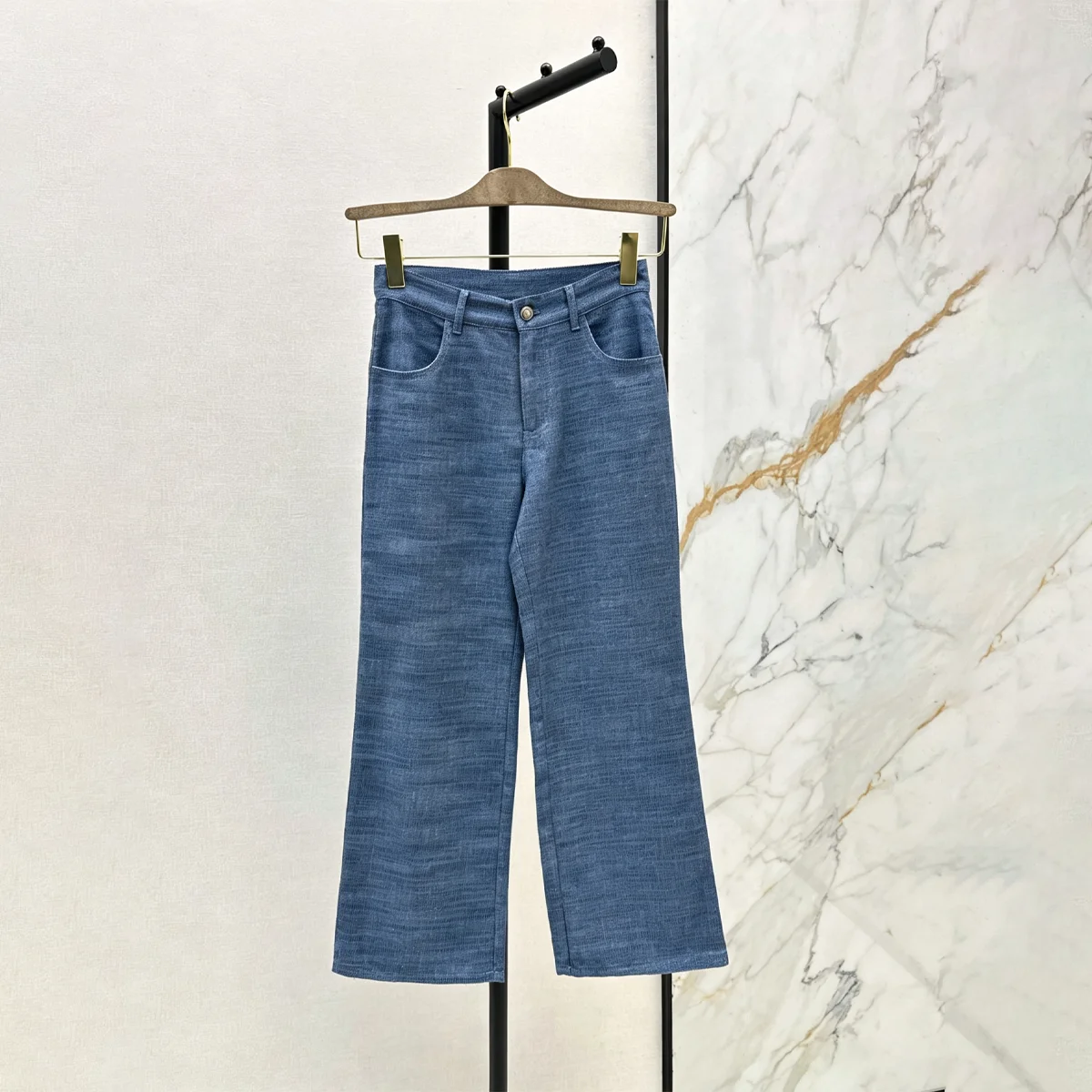 2026 high-quality women's Korean style simple commuting linen casual pants--hb29