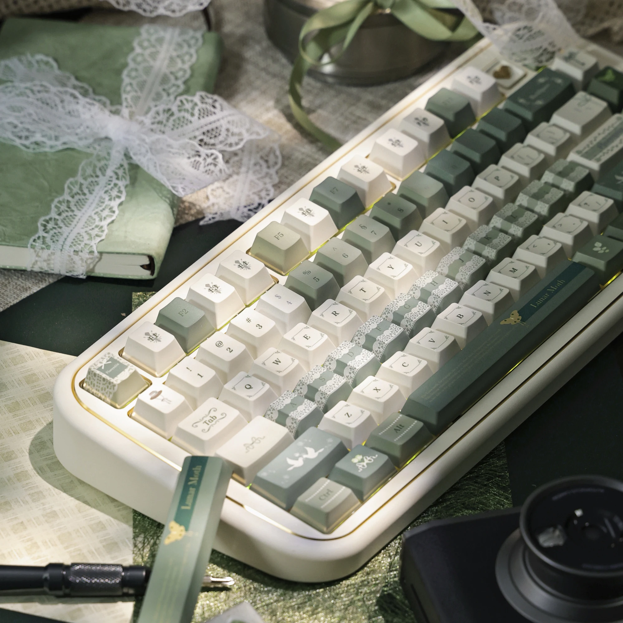 

Fei Lengcui's original factory height PBT five-sided sublimation is suitable for mechanical keyboard cross shaft body