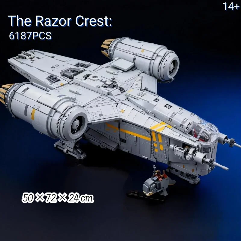 

In Stock 6187pcs Technical Space Fighter Building Blocks Sets MOC 75331 Detailed Display Model Bricks Toys for Holiday Gifts