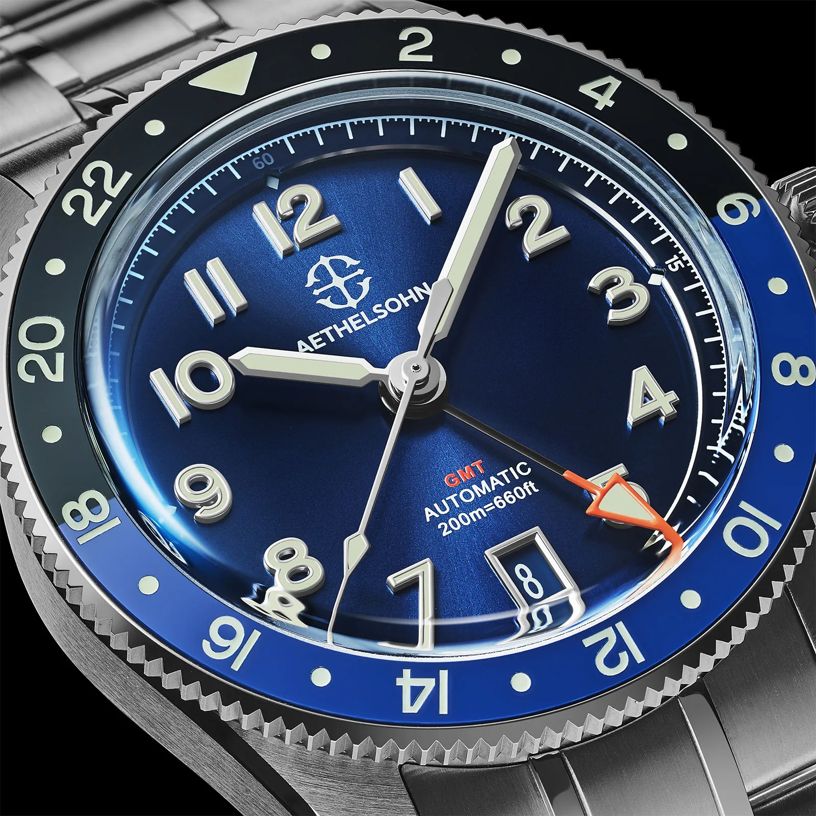 Luxury X I Watch - AETHELSOHN Orologio GMT Horizon Azure da