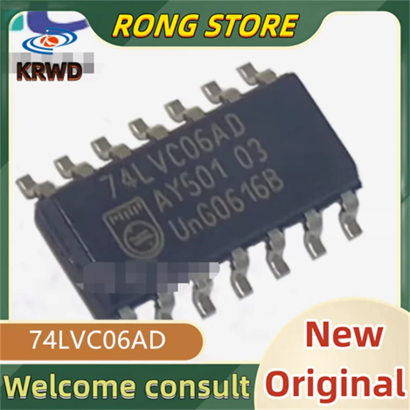 

50PCS 74LVC06AD New and original SN74LVC06AD 74LVC06A 74LVC06 LVC06AD SOP-14