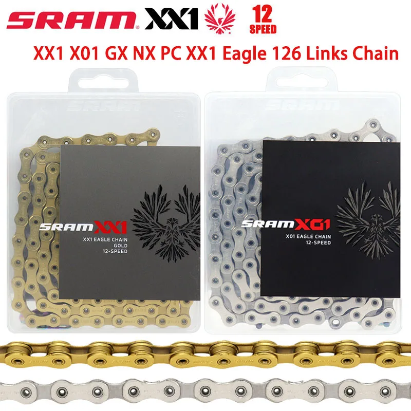 SRAM XX1 X01 GX NX Eagle MTB Bicycle Chains 12 Speed 126 Links Ultralight Mountain Road Bike Chain 12V Original Cycling Parts