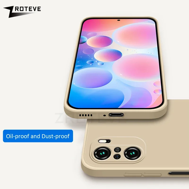 For PocoF3 Case ZROTEVE Silky Liquid Silicone Soft Cover For Xiaomi Poco F3 F4 F5 F6 Xiomi Pocophone X4 GT X5 X6 Pro 5G Cases
