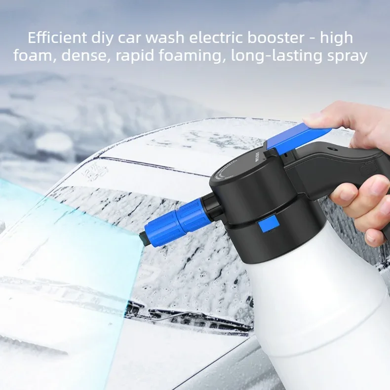 

Портативный электрический распылитель пены для мойки автомобилей, бытовой ручной распылитель для мойки автомобилей, садовый распылитель пены под давлением воздуха, 1.5 л