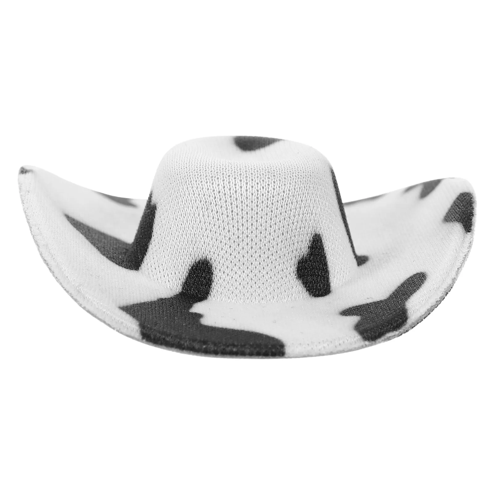 Chapéu de Cowboy Miniatura com Estampa de Vaca: Acessório Criativo Essencial para Festas, Ornamento e Decoração de Chapéu Pequeno