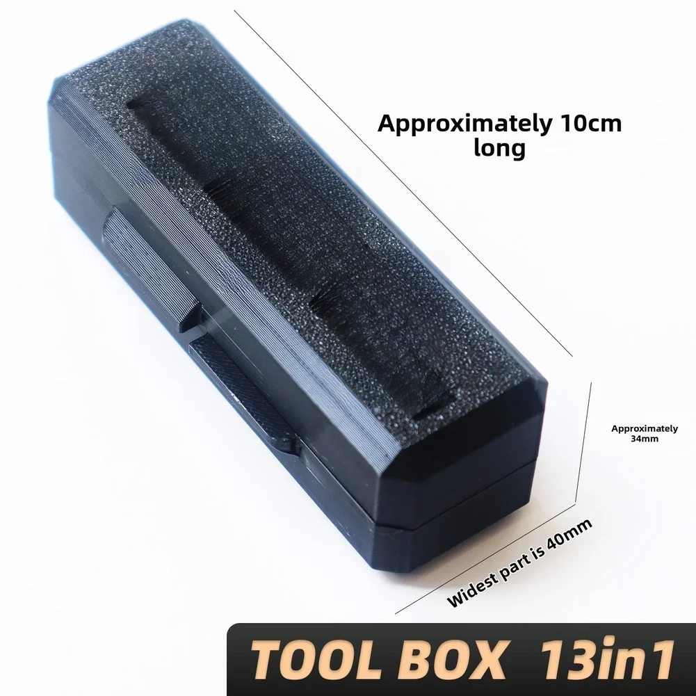 Ratchet Screwdriver 13 in 1 with 11 Common Bike Bits and Extendable Rod for Derailleur Brake and Stem Adjustments