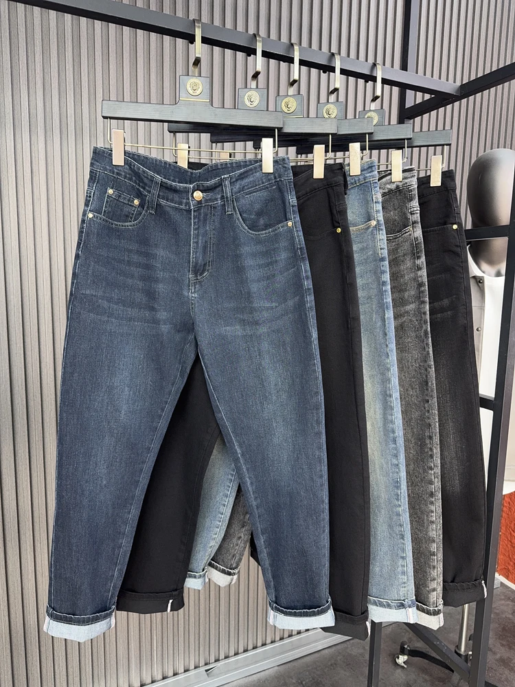 

Svip Sli, удобные 3D Aped, весенне-осенние мужские повседневные эластичные джинсы с конусом, облегающие джинсы, прямые джинсы