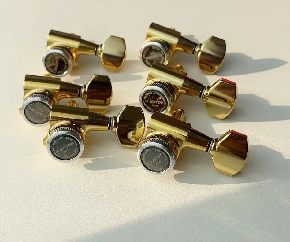 Original GOTOH SG381-07-MGT Electric Guitar Locking Machine Heads Tuners (  Gold  ) Tuning Peg MADE IN JAPAN {Without box}