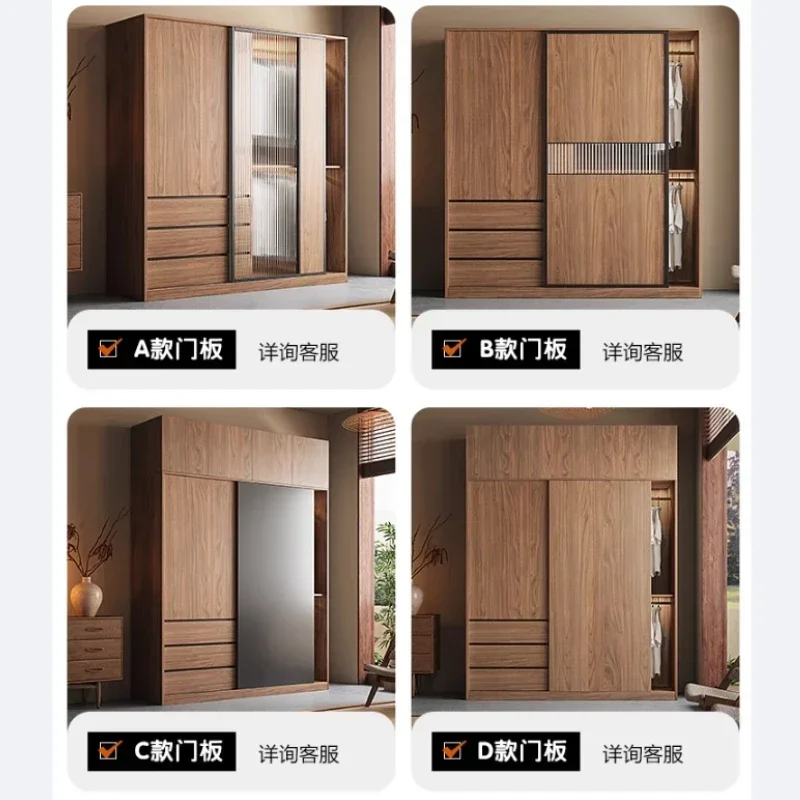 Bedroom Nordic Style Luxury Sliding Door Wardrobes Storage Cabinet Clothes Closet Wardrobe Clothing Cabinets Closet For Clothes