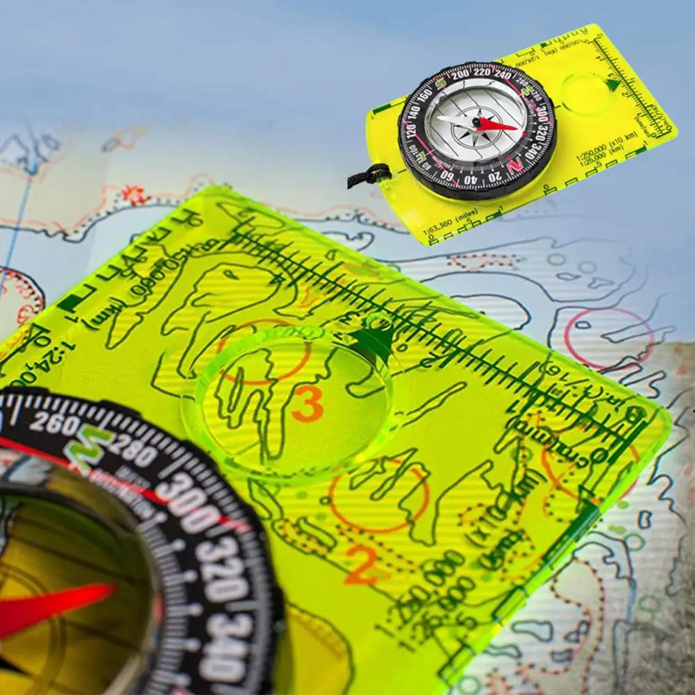 Waterproof Compass High Sensitivity Orienteering Compass Waterproof Easy to Read Portable Navigation Tool for Accurate