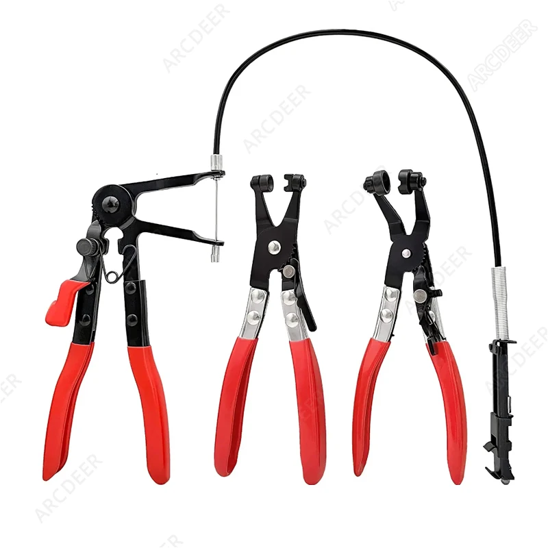 

Car Hose Clamp, Hose Extraction Tool, Spring-loaded Car Repair Tool with Long Wire, Removal Kit with Long Wire Spring
