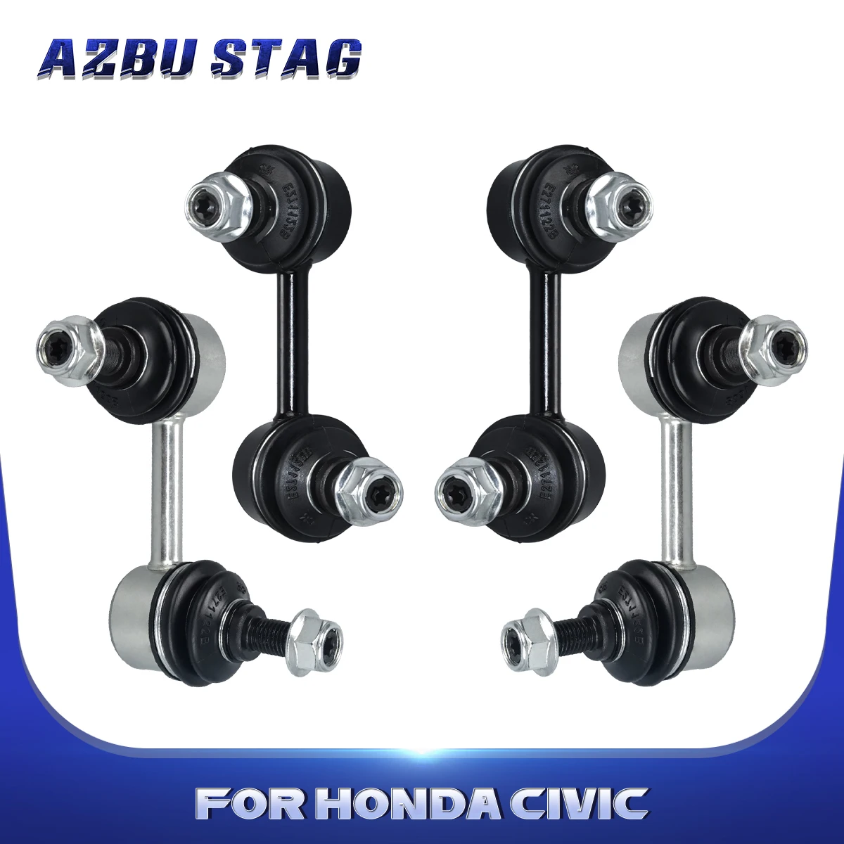 AzbuStag 4Pcs Front Rear Left Right Sway Bar End Link Suspension Kit for HONDA CIVIC ACURA CSX 2006 2007 2008-2011